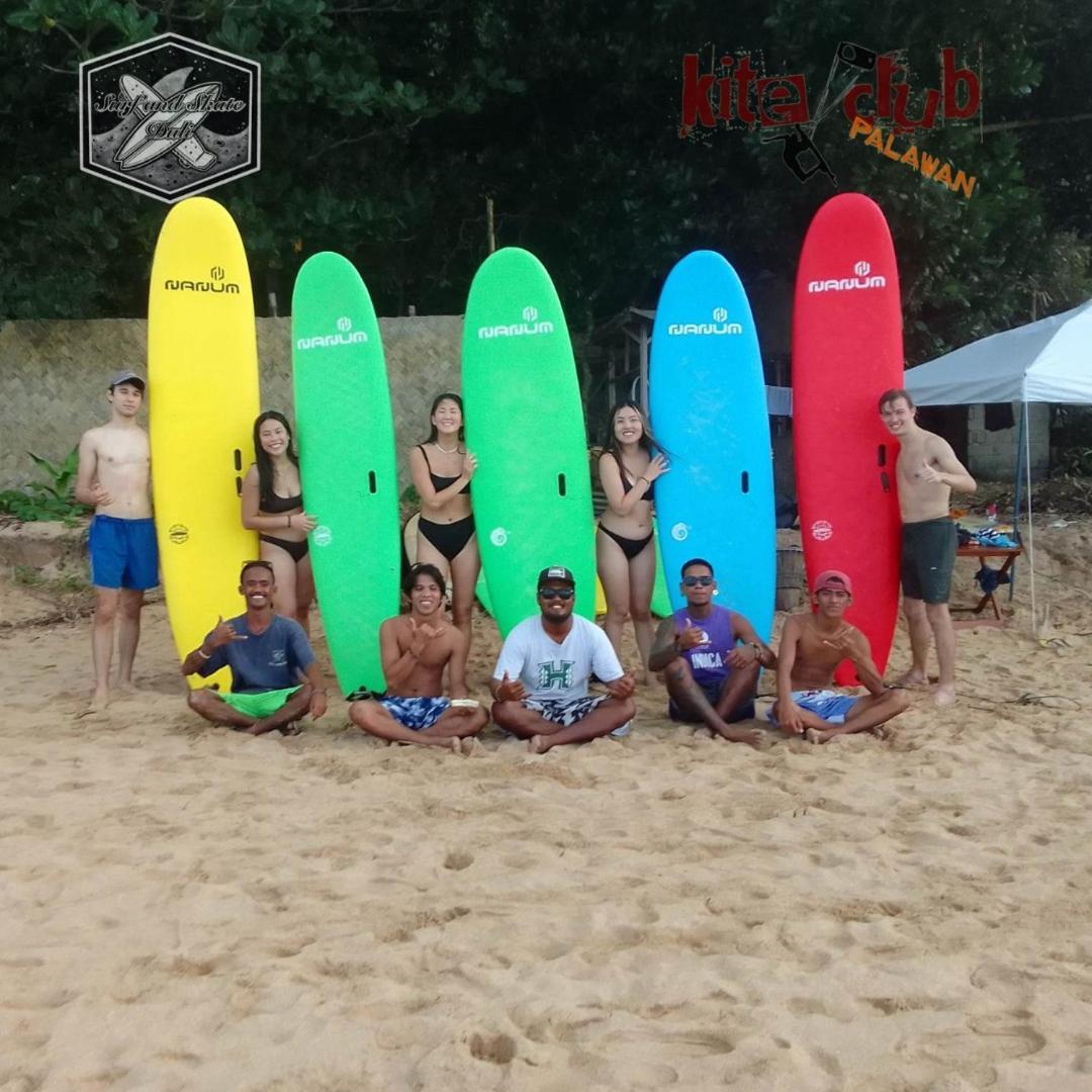 Surf And Skate Duli El Nido By Kiteclub Palawan Hostel Luaran gambar