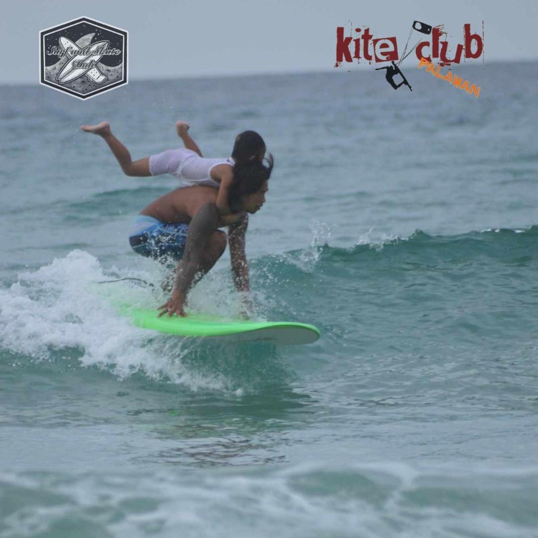 Surf And Skate Duli El Nido By Kiteclub Palawan Hostel Luaran gambar
