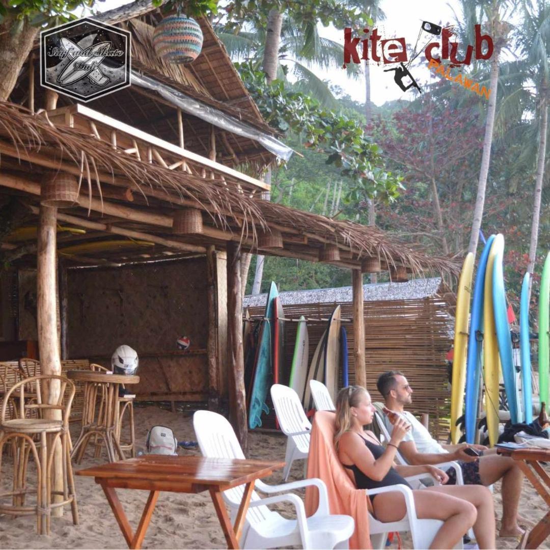 Surf And Skate Duli El Nido By Kiteclub Palawan Hostel Luaran gambar